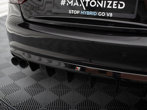 Maxton Rear Valance Audi A5 Coupe / Cabrio S-Line 8T (Single side dual exhaust version)