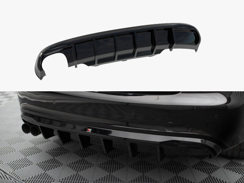 Maxton Rear Valance Audi A5 Coupe / Cabrio S-Line 8T (Single side dual exhaust version)