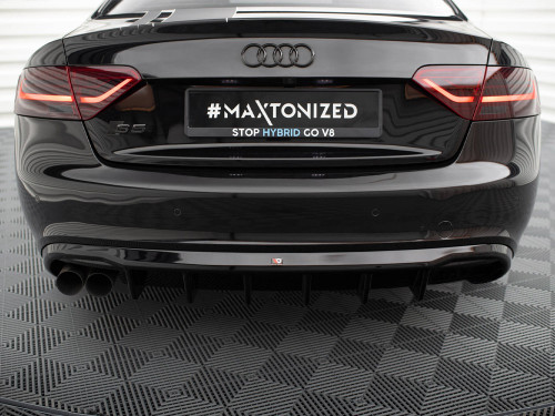 Maxton Rear Valance Audi A5 Coupe / Cabrio S-Line 8T (Single side dual exhaust version) Maxton Rear Valance Audi A5 Coupe / Cabrio S-Line 8T (Single side dual exhaust version)