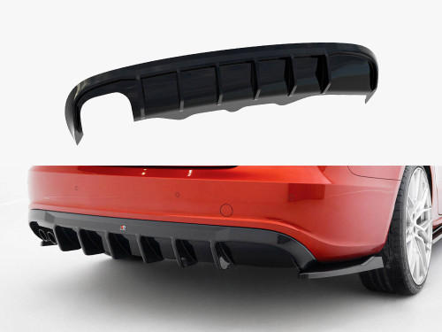 Maxton Rear Valance Audi A5 S-Line Sportback 8T (Version with dual exhaust tips on one side) Maxton Rear Valance Audi A5 S-Line Sportback 8T (Version with dual exhaust tips on one side)