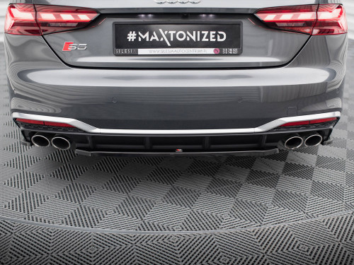 Maxton Central Rear Splitter S5 Sportback / Coupe F5 Facelift Maxton Central Rear Splitter S5 Sportback / Coupe F5 Facelift