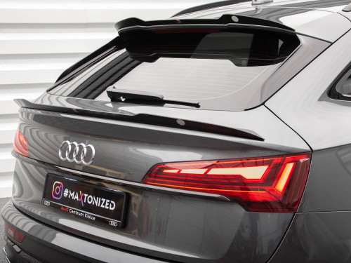 Maxton Lower Spoiler CAP Audi SQ5 / Q5 S-Line Sportback Mk2 Facelift Maxton Lower Spoiler CAP Audi SQ5 / Q5 S-Line Sportback Mk2 Facelift