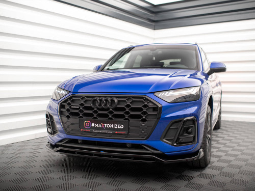 Maxton Front Splitter V.1 Audi SQ5 / Q5 S-Line SUV / Sportback Mk2 Facelift Maxton Front Splitter V.1 Audi SQ5 / Q5 S-Line SUV / Sportback Mk2 Facelift