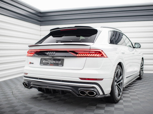 Maxton Central Rear Splitter (Vertical Bars) V.2 Audi SQ8 Mk1