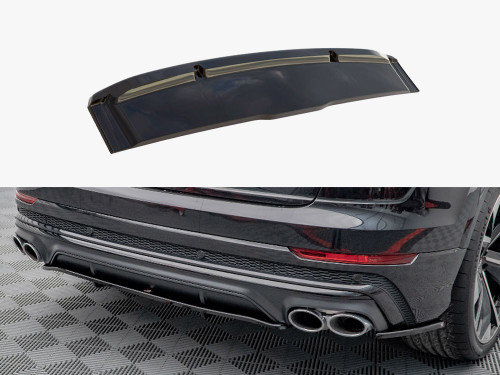 Maxton Central Rear Splitter (Vertical Bars) V.1 Audi SQ8 Mk1