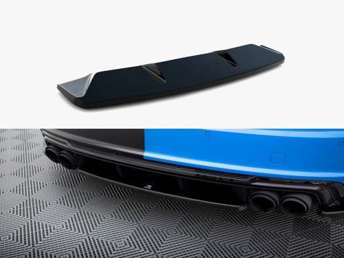 Maxton Central Rear Splitter Audi TT S 8S Facelift