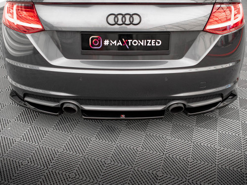 Maxton Central Rear Splitter Audi TT S-Line 8S Maxton Central Rear Splitter Audi TT S-Line 8S
