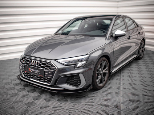 Maxton Street PRO Front Splitter V.1 + Flaps Audi S3 / A3 S-Line 8Y
