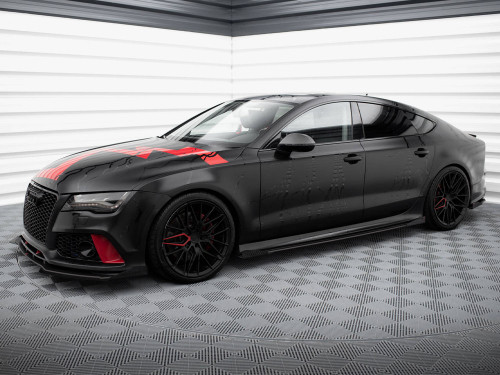 Maxton Street PRO Front Splitter + Flaps Audi A7 RS7 Look C7 Maxton Street PRO Front Splitter + Flaps Audi A7 RS7 Look C7