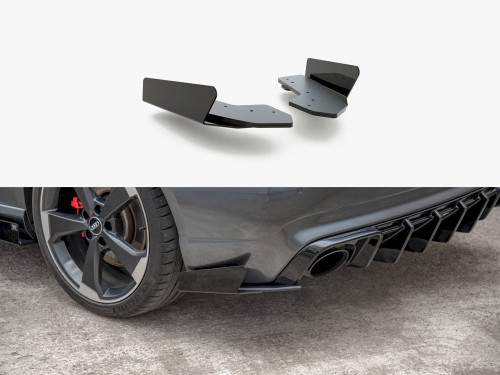 Maxton Street PRO Rear Side Splitters + Flaps Audi RS3 8V Sportback