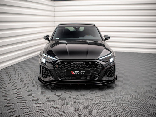 Maxton Street PRO Front Splitter V.1 + Flaps Audi RS3 8Y Maxton Street PRO Front Splitter V.1 + Flaps Audi RS3 8Y