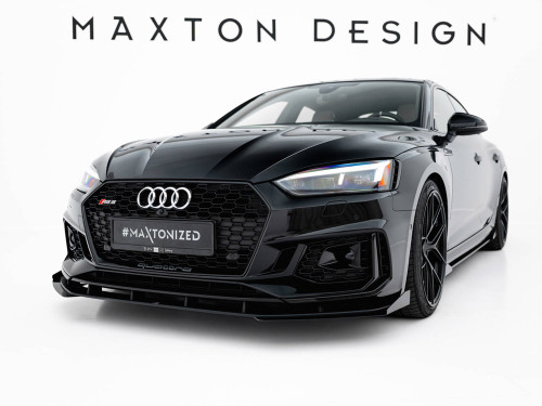 Maxton Street PRO Front Splitter V.1 + Flaps Audi RS5 Coupe / Sportback F5 Maxton Street PRO Front Splitter V.1 + Flaps Audi RS5 Coupe / Sportback F5