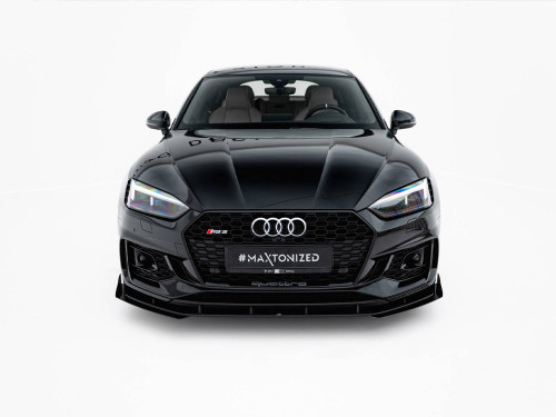 Maxton Street PRO Front Splitter V.1 + Flaps Audi RS5 Coupe / Sportback F5 Maxton Street PRO Front Splitter V.1 + Flaps Audi RS5 Coupe / Sportback F5