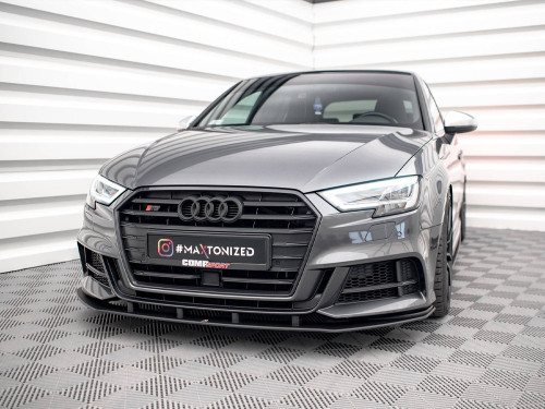 Maxton Street PRO Front Splitter Audi S3 / A3 S-Line Sportback 8V Facelift Maxton Street PRO Front Splitter Audi S3 / A3 S-Line Sportback 8V Facelift