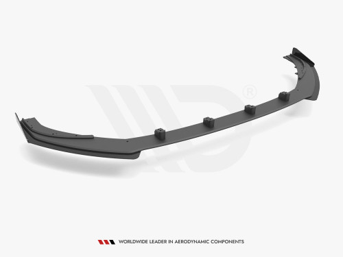 Maxton Street PRO Front Splitter V.1 + Flaps Audi S3 / A3 S-Line Sportback 8V Facelift