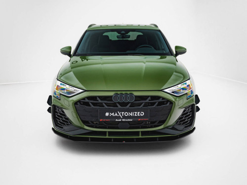 Maxton Street PRO Front Splitter Audi S3 Sportback / A3 S-Line Sportback 8Y Facelift Maxton Street PRO Front Splitter Audi S3 Sportback / A3 S-Line Sportback 8Y Facelift