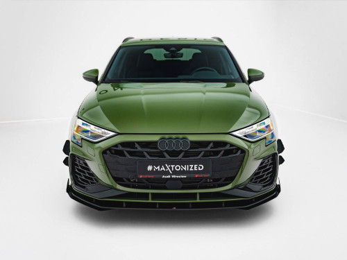 Maxton Street PRO Front Splitter V.1 + Flaps Audi S3 Sportback / A3 S-line Sportback 8Y Facelift Maxton Street PRO Front Splitter V.1 + Flaps Audi S3 Sportback / A3 S-line Sportback 8Y Facelift