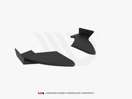 Maxton Street Pro Rear Side Splitters + Flaps Audi TT S 8S Facelift