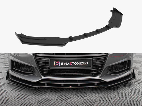 Maxton Street PRO Front Splitter + Flaps Audi TT S / S-Line 8S