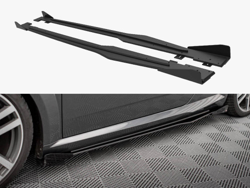 Maxton Street PRO Side Skirts Diffusers + Flaps Audi TT S / S-Line 8S