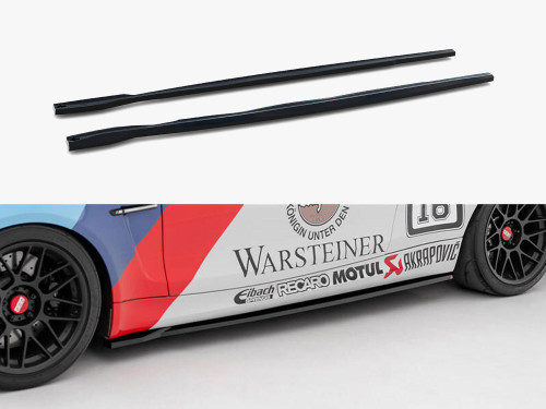 Maxton Side Skirts Diffusers BMW 1 M Coupe E82