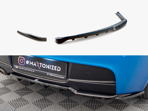 Maxton Central Rear Splitter (Vertical Bars) BMW 1 M-Pack E87 Facelift Maxton Central Rear Splitter (Vertical Bars) BMW 1 M-Pack E87 Facelift