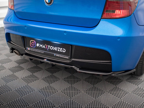 Maxton Central Rear Splitter (Vertical Bars) BMW 1 M-Pack E87 Facelift Maxton Central Rear Splitter (Vertical Bars) BMW 1 M-Pack E87 Facelift