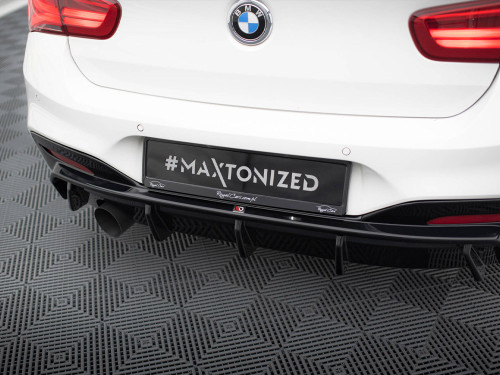 Maxton Rear Valance V.3 BMW 1 M-Pack F20 Facelift (Version with single exhaust on one side)