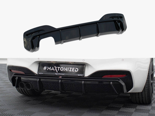 Maxton Rear Valance V.3 BMW 1 M-Pack F20 Facelift (Single side dual exhaust version)