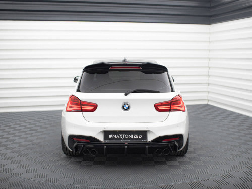 Maxton Rear Valance V.3 BMW 1 M-Pack / M140i F20 Facelift (Version with dual exhausts on both sides)
