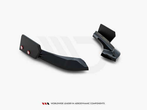 Maxton Rear Side Splitters V.5 + Flaps (For rear valance v.3) BMW 1 M-Pack / M140i F20 Facelift