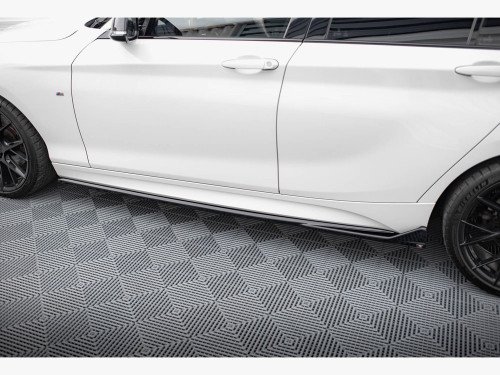 Maxton Side Skirts Diffusers V.3 CSL Look BMW 1 M-Pack / M140i F20 Facelift