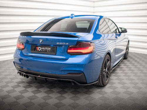 Maxton Central Rear Splitter (Vertical Bars) BMW 2 M-Pack F22