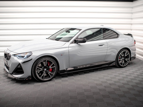 Maxton Side Skirts Diffusers V.2 + Flaps BMW 2 Coupe M-Pack / M240i G42