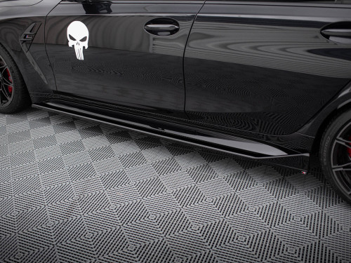 Maxton Side Skirts Diffusers V.3 CSL Look BMW M3 Sedan / Touring G80 / G81