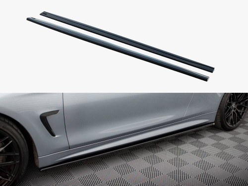 Maxton Side Skirts Diffusers BMW 4 Coupe / Gran Coupe / Cabrio M-Pack F32 / F36 / F33