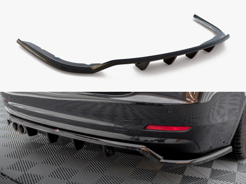 Maxton Central Rear Splitter (Vertical Bars) BMW 4 Gran Coupe F36
