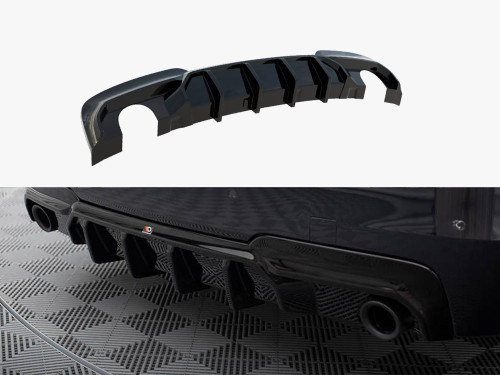 Maxton Rear Valance V.2 BMW 5 M-Pack F10 / F11 (Version with two single exhausts)
