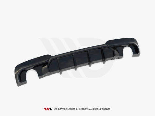 Maxton Rear Valance V.2 BMW 5 M-Pack F10 / F11 (Version with two single exhausts)