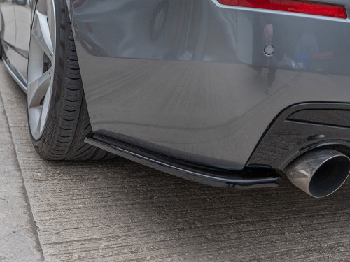 Maxton Rear Side Splitters Bmw 5 F11 M-pack (Fits TWO Single Exhaust Ends)