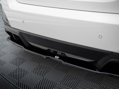 Maxton Central Rear Splitter (Vertical Bars) V.2 BMW i4 M-Pack G26