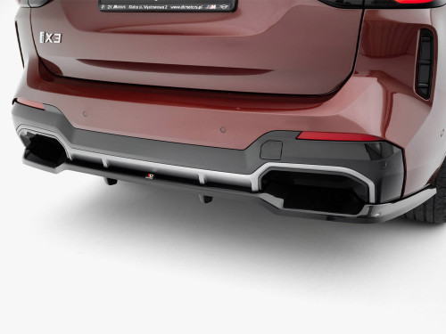 Maxton Rear Splitter (Vertical Bars) BMW iX3 M-Pack G08 Facelift Maxton Rear Splitter (Vertical Bars) BMW iX3 M-Pack G08 Facelift