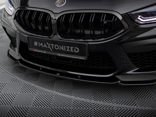 Maxton Front Splitter V.1 + Flaps BMW M8 Gran Coupe F93 / Coupe F92
