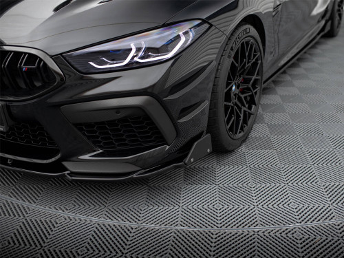 Maxton Front Splitter V.1 + Flaps BMW M8 Gran Coupe F93 / Coupe F92