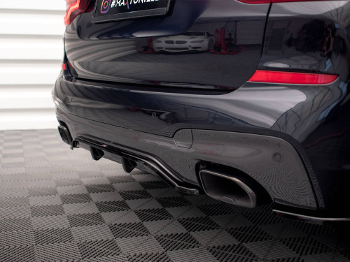 Maxton Central Rear Splitter (Vertical Bars) BMW X3 M40i / M40d G01