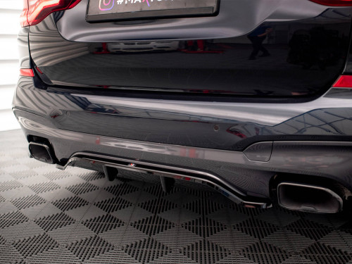 Maxton Central Rear Splitter (Vertical Bars) BMW X3 M40i / M40d G01