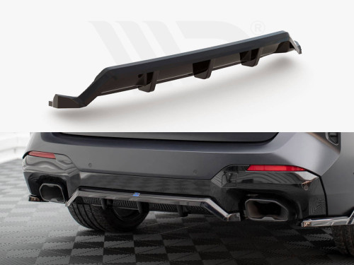 Maxton Central Rear Splitter (Vertical Bars) BMW X3 M-Pack G01 Facelift