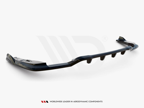 Maxton Central Rear Splitter (Vertical Bars) V.2 BMW X4 M40i G02