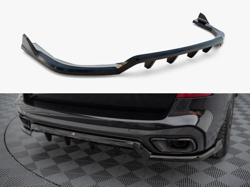 Maxton Central Rear Splitter (Vertical Bars) BMW X5 M-Sport G05 Maxton Central Rear Splitter (Vertical Bars) BMW X5 M-Sport G05