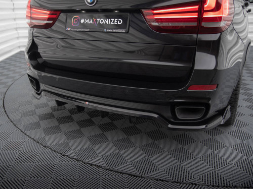 Maxton Central Rear Splitter (Vertical Bars) BMW X5 M-Pack F15